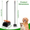 Pooper Scooper Kit Dog Poop Rake & Swiveling Bin Poop Heavy Duty Pick Up Tool with Extra Long Handle 35 Waste Bags Dispenser