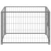 Dog Kennel Silver 39.4"x39.4"x27.6" Steel