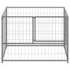 Dog Kennel Silver 39.4"x39.4"x27.6" Steel