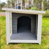 Outdoor Puppy Dog Kennel ,Waterproof Dog Cage, Wooden Dog House with Porch Deck