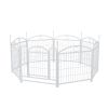 Dog Playpen Indoor 24 inch 8 Panels Metal Dog Pen Pet Dog Fence Outdoor Exercise Pen with Doors