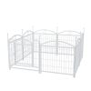 Dog Playpen Indoor 24 inch 8 Panels Metal Dog Pen Pet Dog Fence Outdoor Exercise Pen with Doors