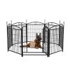 Dog Playpen Indoor 32 inch 8 Panels Metal Dog Pen Pet Dog Fence Outdoor Exercise Pen with Doors