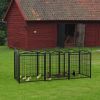 Dog Playpen Indoor 32 inch 8 Panels Metal Dog Pen Pet Dog Fence Outdoor Exercise Pen with Doors